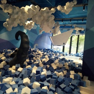 Cubes en mousse de polyuréthane haute résilience 20 cm, équipement de jeu sécurisé, blocs de fosse à balles, cubes en éponge 8*8*8 6*6*6 pour fosse à balles, parc de trampoline - Product Image 2