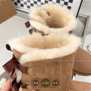 Bottes d'hiver pour <span class=keywords><strong>femme</strong></span> en véritable peau de mouton australienne double face, modèle très prisé, pour la neige - Product Image 2
