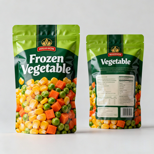 Bolsa de Plástico Laminada Personalizada con Impresión Personalizada para Envasado de Alimentos Congelados, Bolsa para Mezcla de Verduras Congeladas - Product Image 1