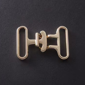 Wholesale 25/30/40mm Classic Double-<strong>Loop</strong> Luggage Belt Buckle Gold/Silver Color Double-Buckle Connector - Product Image 2