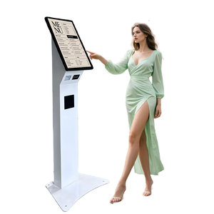 เครื่องพิมพ์ความร้อน NFC ขนาด 15 21 24 27 นิ้ว พร้อ<span class=keywords><strong>ม</strong></span>เครื่องสแกน QR แบบตั้งพื้น สำหรับคีออสก์ชำระเงินด้วยตนเองในร้านอาหาร โซลูชั่นการชำระเงินอย่างรวดเร็ว - Product Image 4