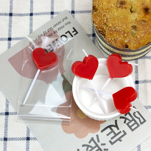Wholesale <strong>Red</strong> Heart Shaped Birthday Cake <strong>Candles</strong> - Product Image 3