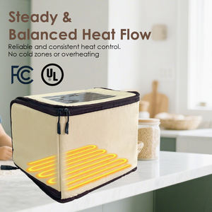 Pousse-pâte polyvalent avec chauffage, boîte de fermentation pour <span class=keywords><strong>pain</strong></span> et pizza, contrôle de la température, accessoires de fermentation pour la <span class=keywords><strong>fabrication</strong></span> <span class=keywords><strong>du</strong></span> <span class=keywords><strong>pain</strong></span> - Product Image 5