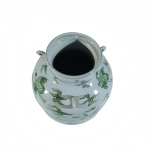 Jarrón de Porcelana Chino Antiguo Hecho a Mano, Ecológico, <span class=keywords><strong>con</strong></span> Boca en Forma de Girasol, <span class=keywords><strong>con</strong></span> Diseño de Aves y Flores, para Decoración del Hogar - Product Image 4