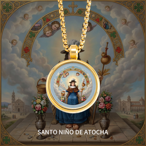 Lote de Artesanía del Santo Niño de Atocha para Espejo Retrovisor de Coche, Recuerdo de Bendición, Artesanía del Santo Niño de Atocha - Product Image 1