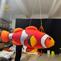 Ballon gonflable classique de poisson de clown de poisson de mer pour la décoration suspendue d'étape de fête d'école