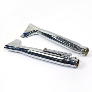 Borske personalizado Universal motocicleta aleta escape silenciador tubo Silenciador para Harley Chopper <span class=keywords><strong>Cafer</strong></span> Racer sistema de escape - Product Image 2