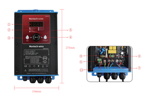 Hontech-Thắng Dimmer <span class=keywords><strong>LED</strong></span> 1500W HT-DiM-015L Gà 0-10V Dimmer Điều Khiển 220VAC Dimmer Gà Coop - Product Image 2