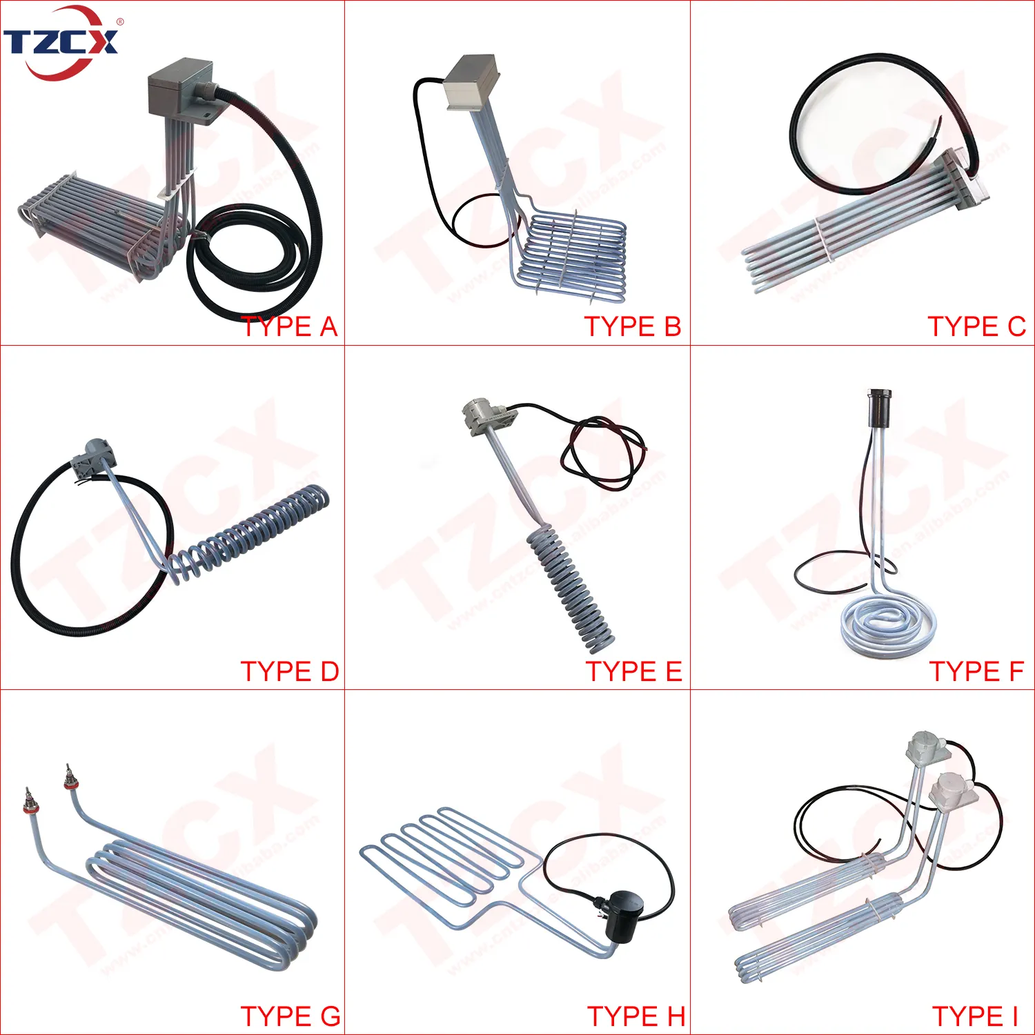 Ce Gecertificeerd Tzcx Merk Custom Elektrische Buisvormige Industriële Proces Heater