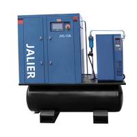 Compresseur d'air rotatif industriel à vis 7,5-22KW 220V/380V pour la production d'oxygène avec systèmes de pré-refroidissement et de purification