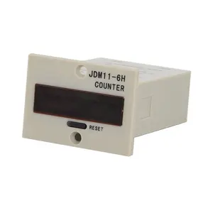 JOYELEC Compteur numérique électronique à affichage à 6 chiffres JDM11-6H compteur industriel mémoire de panne de courant 4 broches