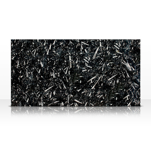 Polierte Badezimmer boden Wandfliesen Naturstein Fossil Black Marble Platte