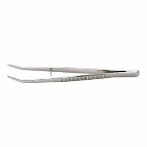 Pinzas de resorte con mordazas dobladas de 45 ° con pasador guía de acero inoxidable y mango de plástico para bricolaje y uso industrial - Product Image 1