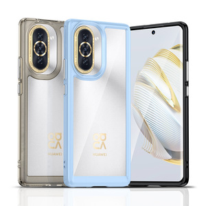 Antichoc galvanoplastie bouton cristal clair TPU PC coque arrière pour HUAWEI <span class=keywords><strong>Nova</strong></span> <span class=keywords><strong>9</strong></span> 10 Pro - Product Image 1