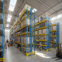 Étagère à palettes multi-niveaux, rayonnage robuste, rayonnage sélectif d'usine, rayonnage de stockage d'entrepôt