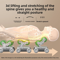 Lit de massage électrique intelligent multifonctionnel 4D pour le cou et la taille, avec thérapie par la chaleur et pierres de jade pour le corps entier