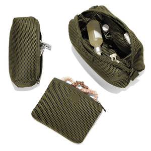 Grosir kustom tas kain jaring kosmetik terorganisir Neoprene perjalanan luar tas perlengkapan mandi tas <span class=keywords><strong>Makeup</strong></span> wanita - Product Image 3