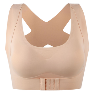 Soutien-gorge sans coutures pour redresser le dos, imprimé gothique, tricoté, dos sculpté, push-up, ajustable, gilet de sport pour femme - Product Image 1