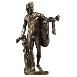 Famous Garden Life Size Greek Statue Bronze Apollo Sculpture For Sale