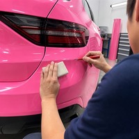 Film de protection de peinture automobile (PPF) personnalisé en gros, film de changement de couleur rose romantique pour voitures de luxe