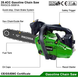 2500 25.4CC gaz puissance essence Mini tronçonneuses à main jardin arbre <span class=keywords><strong>bois</strong></span> coupe scie outils maison Portable essence scie à chaîne Machine - Product Image 2