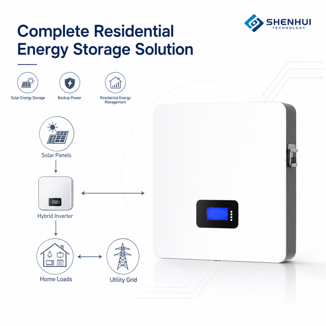 5.12kWh Powerwall Battery 51.2V 100Ah LiFePO4 Solar Battery Wall Mounted Home Energy Storage System Batteries Lithium-ion