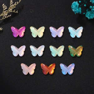 Cristales de Cristal Sueltos en Forma de Mariposa <span class=keywords><strong>Color</strong></span> Mocha, Base Plana 3D, 6.5*8 mm y 8.5*11 mm, <span class=keywords><strong>para</strong></span> Decoración de Vestidos - Product Image 2