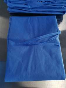 Vente directe d'usine, robe de patient jetable à manches courtes, robe d'isolement, robe de <span class=keywords><strong>visiteur</strong></span> - Product Image 6