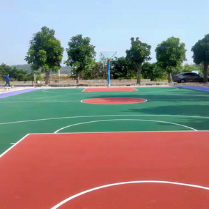 Revêtement de sol pour terrain de basket-ball INOLP en caoutchouc, épaisseur 8 mm, surface antidérapante, utilisation intérieure et extérieure - Product Image 1