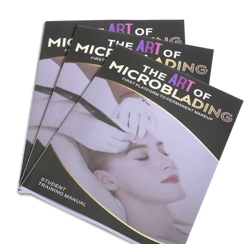 Manual de maquillaje permanente para tatuadores, libro de aprendizaje de técnica de tatuaje, arte de Microblading