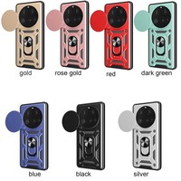 Para Redmi A5/A3/A2/A1 Plus 4G, funda para teléfono móvil a prueba de golpes, soporte de anillo, soporte para cámara deslizante, funda protectora para móvil