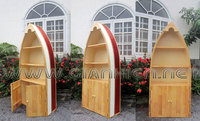 Meubles nautiques en bois en gros, étagère de sol en forme de bateau, finition naturelle, fabriqué au Vietnam, prix imbattable, GIA NHIEN CO.LTD