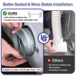 Kit <span class=keywords><strong>de</strong></span> <span class=keywords><strong>tuyau</strong></span> <span class=keywords><strong>d</strong></span>'évacuation pour sèche-<span class=keywords><strong>linge</strong></span> intérieur, kit <span class=keywords><strong>de</strong></span> raccordement <span class=keywords><strong>de</strong></span> <span class=keywords><strong>tuyau</strong></span> <span class=keywords><strong>d</strong></span>'évacuation à 90 degrés, conduit <span class=keywords><strong>de</strong></span> <span class=keywords><strong>tuyau</strong></span> <span class=keywords><strong>d</strong></span>'évacuation pour sèche-<span class=keywords><strong>linge</strong></span> pour espaces restreints - Product Image 5