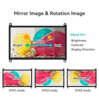 YZY Hochheller Outdoor-Bildschirm 1000 Nits Sonnenlicht-Lesbar 7 Zoll LCD Fünf-Punkt-Kapazitiver Touchscreen HD-MI-Schnittstelle