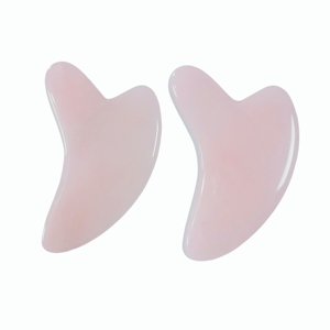 เครื่องขูดกัวซาหินควอตซ์สีชมพูธรรมชาติแบบขายส่ง, เครื่องมือสำหรับนวดหน้าแบบกำหนดเองสำหรับอุปกรณ์ความงาม - Product Image 1