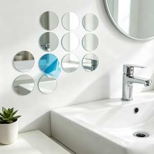 Feuille de miroir PET fine, flexible et pliable avec colle au dos pour la décoration de meubles et de murs DIY en gros - Product Image 3