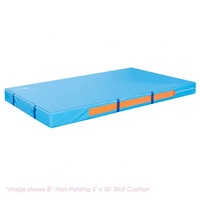 Tapis de gymnastique pliable de haute qualité, écologique, personnalisable, garni de vinyle et de polyester, pour la gymnastique et les sauts