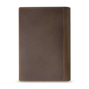 Customized Cowhide Leather Golf Scorecard Holder with Logo Personalized Yardage Book Cover - Product Image 3