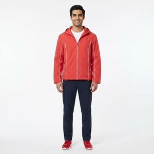 Wholesale Polyester <b>Zip</b> <b>up</b> Windbreaker Custom Reflective Piping Summer Nylon Windproof Windbreaker <b>Jacket</b> - Product Image 1
