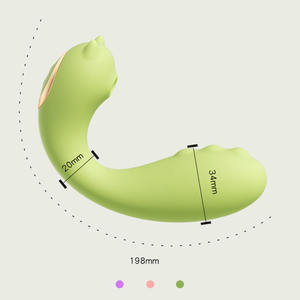 Mini-USB-betriebener G-Punkt-<span class=keywords><strong>Vibrator</strong></span> für Frauen der zweiten Generation "Little Monster" mit Saug-und Fern training für Orgasmus - Product Image 1