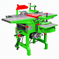 Machine à bois combinée MQ443A 3 en 1 : Scie, Dégauchisseuse et Raboteuse avec élévateur à double vis et table coulissante en option