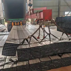 أنبوب Tianjin المربع مطلي بالزنك 18*18 وزن 180 جرام أنبوب فولاذي مجوف مربع ومطبوع بالجلد أنبوب للأعمال البناء