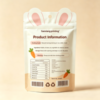 Sachets Doypack de Luxe Personnalisés en BOPP Anti-humidité pour Aliments pour Animaux, avec Gravure et Laminage Or, Fermeture Ziplock Premium pour Chats et Chiens