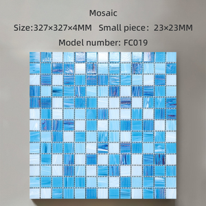 Moderno personalizzabile paesaggio mosaico modello piscina piastrelle di mosaico di vetro <span class=keywords><strong>per</strong></span> pesci stagno asilo Wading piscina fabbrica - Product Image 4