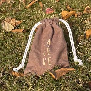 Custom Eco-Friendly Organic Cotton <b>Drawstring</b> <b>Pouch</b> Biodegradable Gift Bag for Crafts Stickers Candles Photo Frames GOTS - Product Image 3