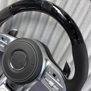 Volante LED de Fibra de Carbono Negra para W205 W206 W213 W214 W222 W223 Clase S 250d C253 X253 43 AMG AMG - Product Image 5