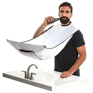 <span class=keywords><strong>Tablier</strong></span> <span class=keywords><strong>de</strong></span> rasage en coton pour hommes Rasoir pour adultes Nettoyage pour barbe Rasage et coupe <span class=keywords><strong>de</strong></span> cheveux avec miroir amovible - Product Image 1