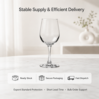 Verres à vin rouge classiques à pied de 315 ml, durables et sans plomb, pour mariages, fêtes, bars, événements de restauration, avec coffret cadeau – Vente en gros