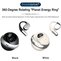YYK-Q93 Écouteurs sans Fil Véritables OWS à Oreille Libre Rotatifs à 360 Degrés, Accessoires Tendance, Crochets d'Oreille Sportifs avec Lanière Pratique