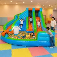 Toboggan aquatique gonflable commercial de conception nouvelle, piscine, toboggan aquatique pour enfants, château gonflable pour fête d'enfants